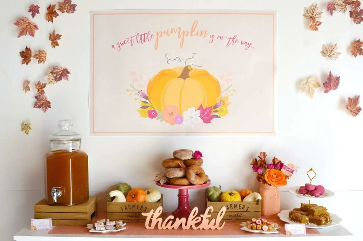 catchmyparty's tweet photo. Don't miss this cute little pumpkin-themed fall baby shower! The freshly bakes pies look delicious! https://t.co/RKSIXYP9Hi  #catchmyparty #partyideas #pumplin #pumpkinparty #babyshower #girlbabyshower #pumpkinbabyshower  #fallbabyshower https://t.co/uQcHRuDuaf