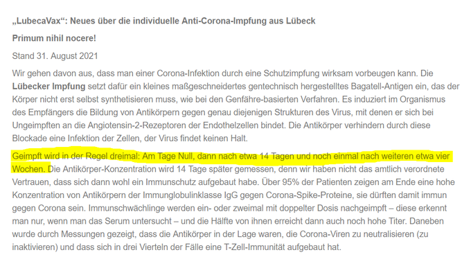 schwurbelwatch's tweet image. Während #Impfgegner sich über 2 COVID19-Impfungen aufregten, akzeptierten sie ohne mit der Wimper zu zucken 3 Dosen von Winfried Stöckers "Impfstoff" LubecaVax.