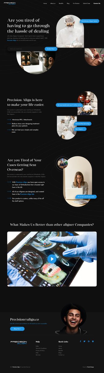 KashanBhatti8's tweet photo. 💥 Precision Align website design 👑 Need something just knock me 💌  : https://t.co/vJGdcKR1bl

#PrecisionAlign #aligners #alignersmile #teethaligner #landingpage #websitedesign #webdesign #uidesign #uxdesign #graphicdesign #uiux #uiuxdesign #uiuxdesigner #webapp #Figma https://t.co/jsKdbNc1Q3