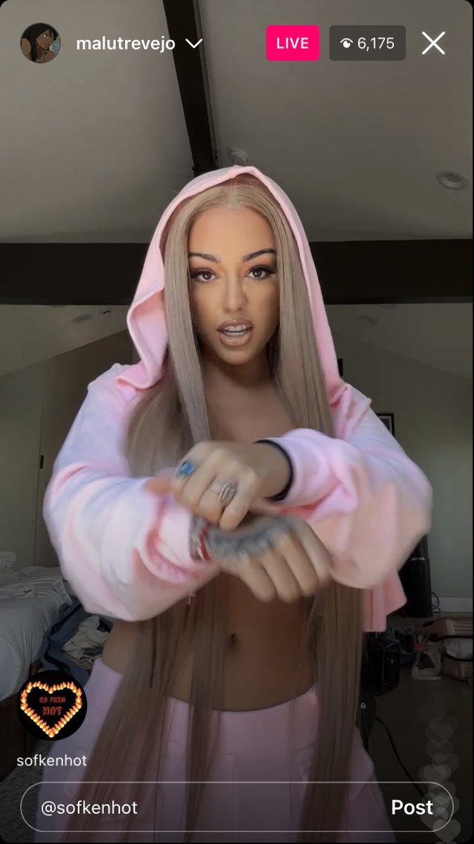 Sofkenhot's tweet photo. #MaluTrevejo looked beautiful & fashionable during her live moments ago. She was getting a second opinion for her outfit of the day.
( @malutrevejo15 )
https://t.co/k6Eq4SUuYC
#sofkenhot #hotgirl #ofgirl #model #onlyfansgirl #onlyfansmodel #OOTD #ootdfashion #singer https://t.co/om3Xl79qQN
