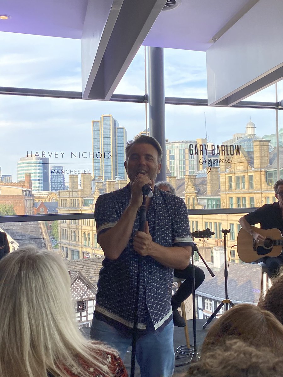 ClarePaddon's tweet photo. @GaryBarlow it was so lovely to be at 
@HarveyNichols with you for the @GaryBarlowWines event on Thursday. @lindseyforster2 and I were so lucky to be there and be part of such a special day. The small intimate gig was simply sensational. Please can we do it all again soon?! 😘 https://t.co/g58ERtgZPy