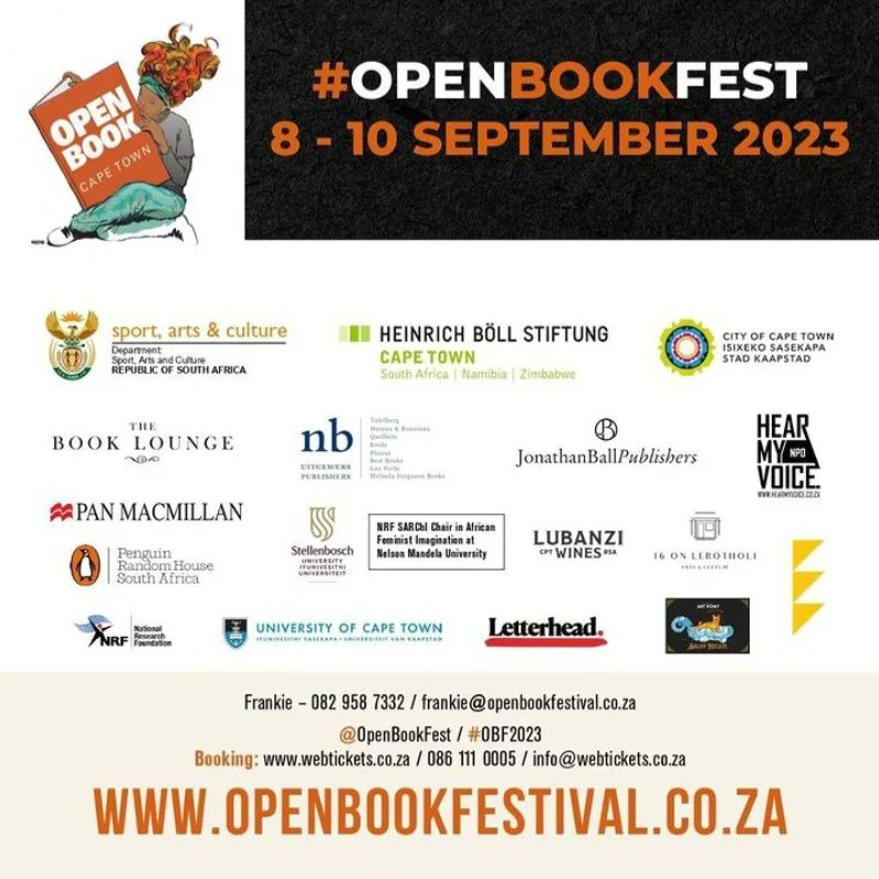 _traceykim_'s tweet photo. Three glorious days of @OpenBookFest have come to an end. As always I am struck by the number of South African writers who share so willingly of their thoughts & themselves. THANK YOU @book_lounge & the incredible team who make it all happen #OBF2023 https://t.co/TrbCIoCY2q