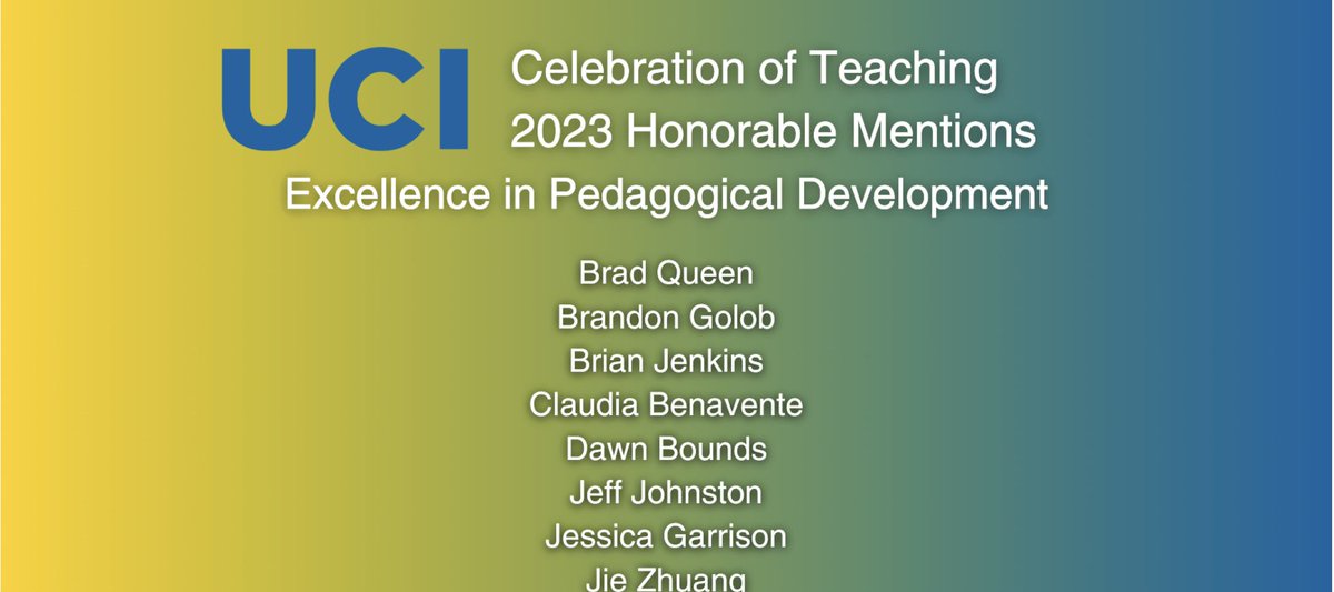 2023 Celebration of Teaching 🤩 @ucinursing