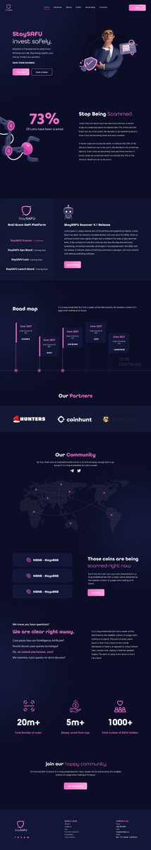 KashanBhatti8's tweet photo. 💥 Stay Safu website design 👑 Need something just knock me 💌  : https://t.co/vJGdcKR1bl

#crypto #staysafu #avoidescam #cryptocurrency #landingpage #websitedesign #webdesign #uidesign #uxdesign #graphicdesign #uiux #uiuxdesign #uiuxdesigner #webapp #Figma #websiteuidesign https://t.co/4LZAGPcgGj