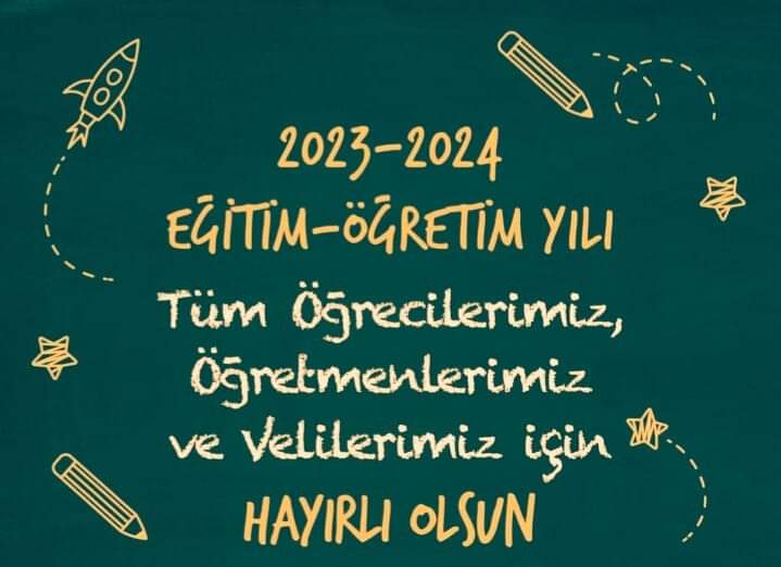2023 -2024 EĞİTİM VE ÖĞRETİM YILI HAYIRLI OLSUN

2023 -2024 Eğitim ve Öğretim Yılında Değerli Öğretmenlerimize ve Öğrencilerimize başarılar dileriz. Bu yeni eğitim ve öğretim yılının Ülkemize ve Milletimize hayırlı olmasını temenni ederiz. #meb
