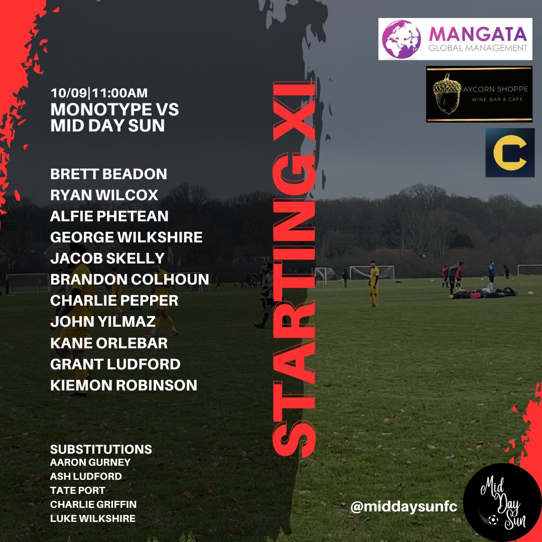 MidDaySunFc's tweet image. First game, first win to get the season started 🤝