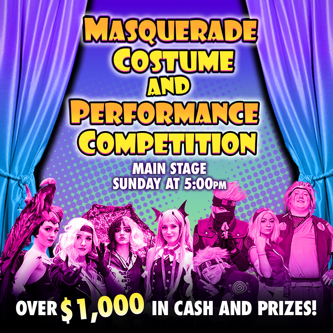 The Animate! Masquerade Costume & Performance Competition is where costuming and cosplay go to the next level! This is a competition based on performance and presentation, so bring your applause and cheers! Join us at 5:00pm tonight at Main Stage on Level 4.

#AnimateDesMoines