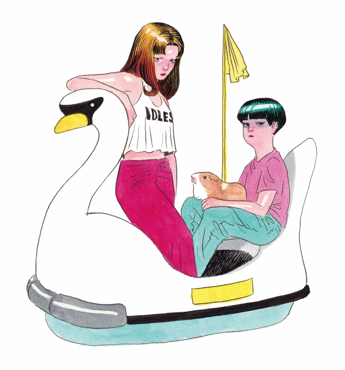 「描き直しの人生」|©︎我喜屋位瑳務のイラスト