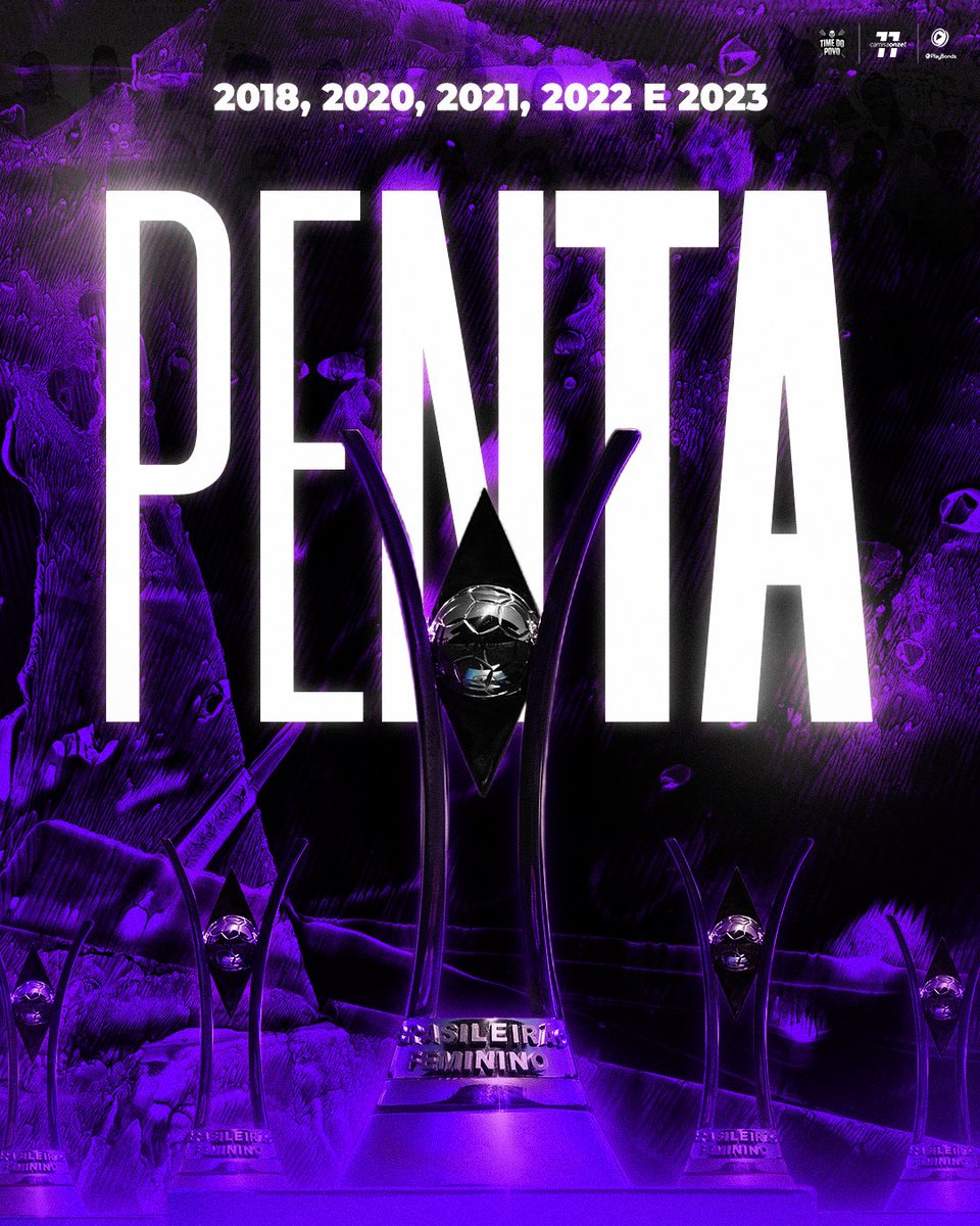 povotime1910's tweet photo. O CORINTHIANS É PENTACAMPEÃO DO BRASILEIRÃO FEMININO! 💜💜💜💜💜 https://t.co/yO9tT6KXVm