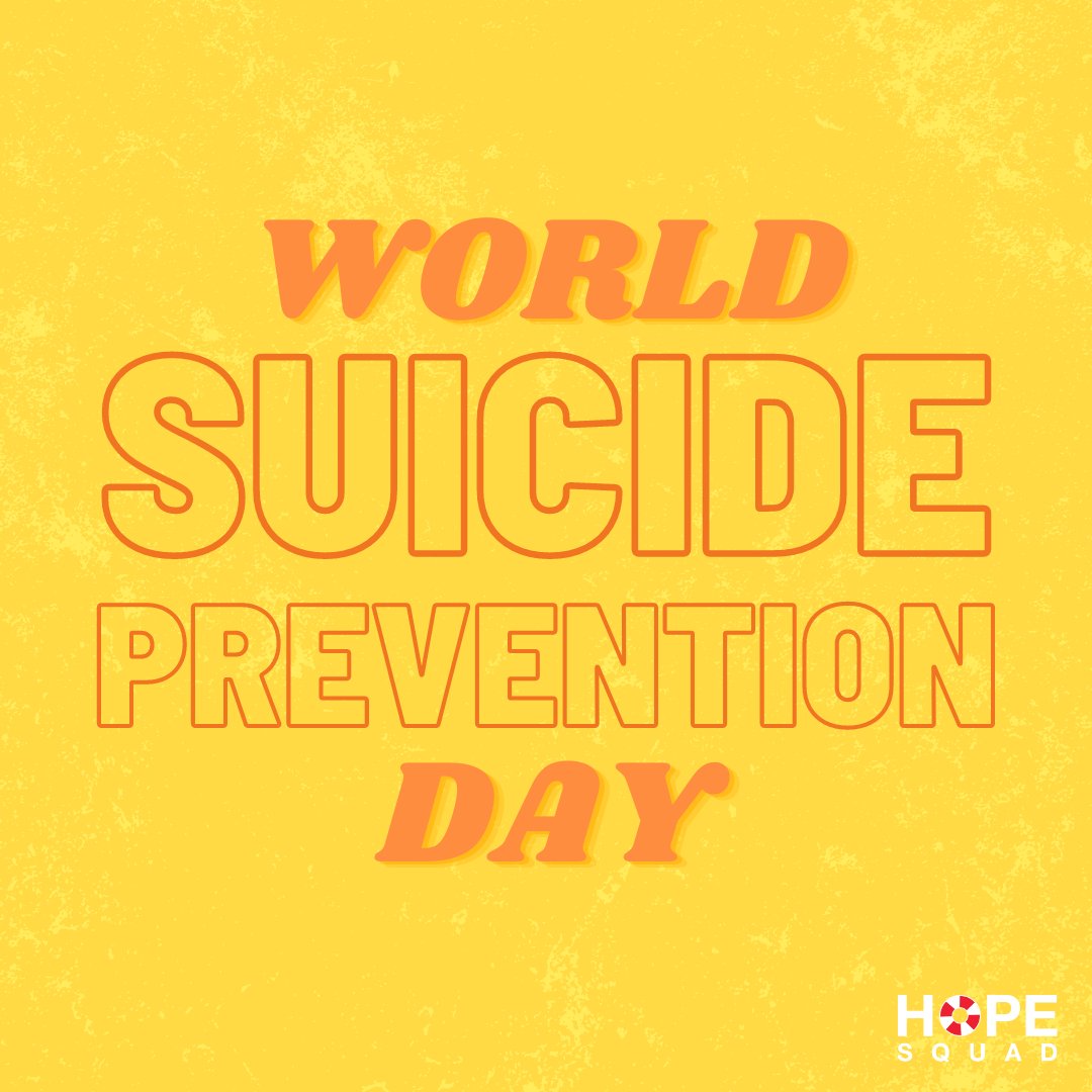 HopeSquads's tweet photo. World Suicide Prevention Day! By encouraging understanding, reaching in and sharing experiences, we want to give people the confidence to take action. To prevent suicide requires us to become a beacon of light to those in pain. You can be the light. https://t.co/vByNFwzcOk https://t.co/ruSfsPpupl