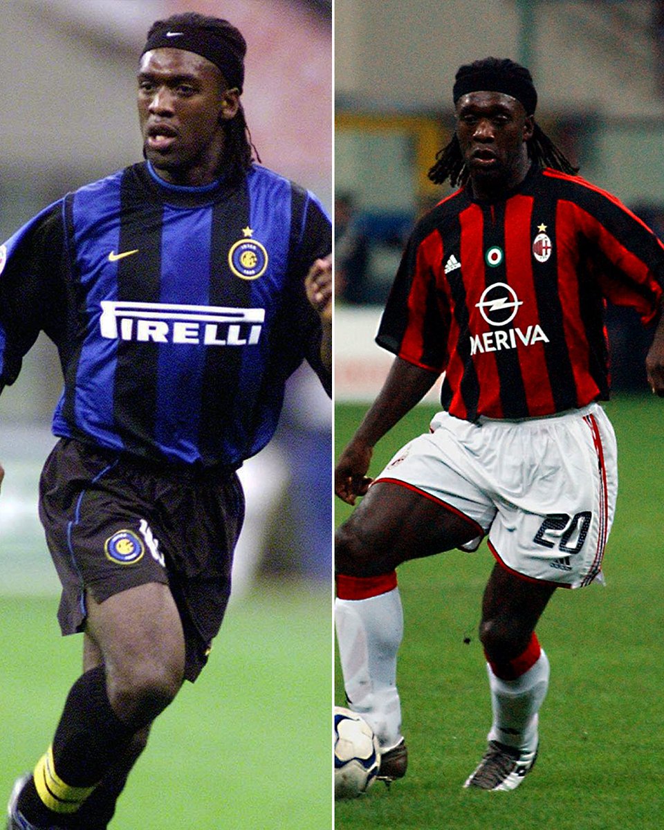 SerieA_EN's tweet photo. The duality of calcio. 

Who else do you remember donning both jerseys from the city of Milan? 🏙️ https://t.co/t2ZS4UYJg4