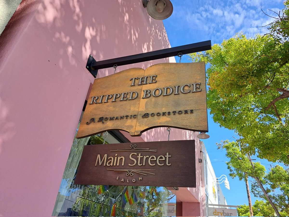Today, I stopped by <a href="/TheRippedBodice/">The Ripped Bodice</a> in Culver City! It's a local bookstore specializing in romance novels. Great staff, great vibes. I'm excited to read these books by <a href="/MarieCardno/">Marie Cardno</a> and Lana Kole.