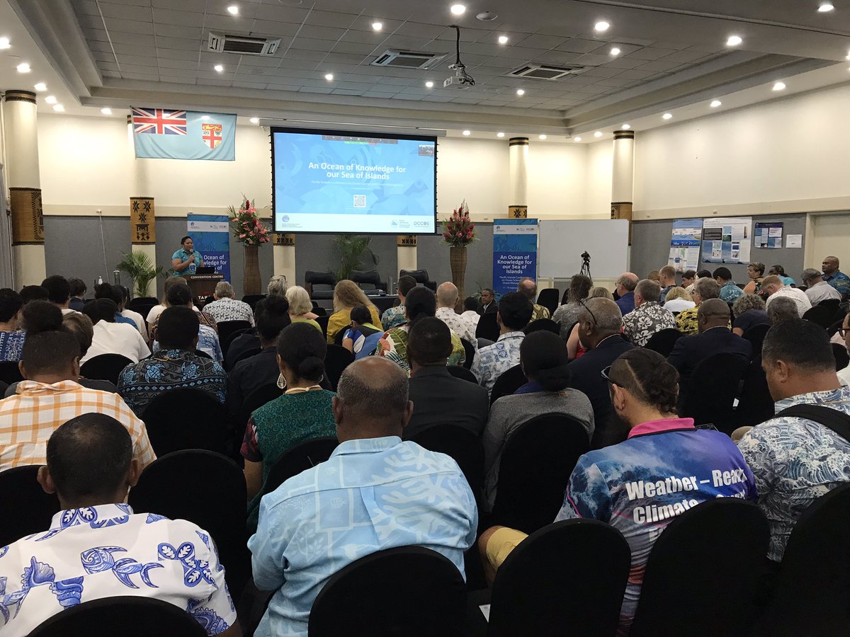 spc_live's tweet photo. #HappeningNow 
The inaugural Pacific Islands Conference on Ocean Science and Ocean Management begins today in Nadi, Fiji. 
#SeaofIslands 
#OceanKnowledge https://t.co/rZatR6DXvR