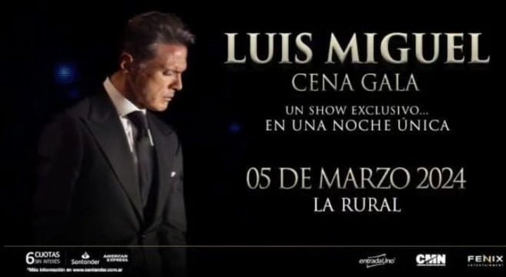 SimplementeLM's tweet photo. Se viene una Noche Mágica #CenaShow #luisMiguelTour2024 #Marzo @LMXLM @fenix_latam @WarnerMusicArg #LaBandaDelRojo #SimplementeLM Siempre a tu lado #CordobaTeAma #CordobaTeEspera @Cadena3Com @qualityespacio https://t.co/25iPFBUR3p