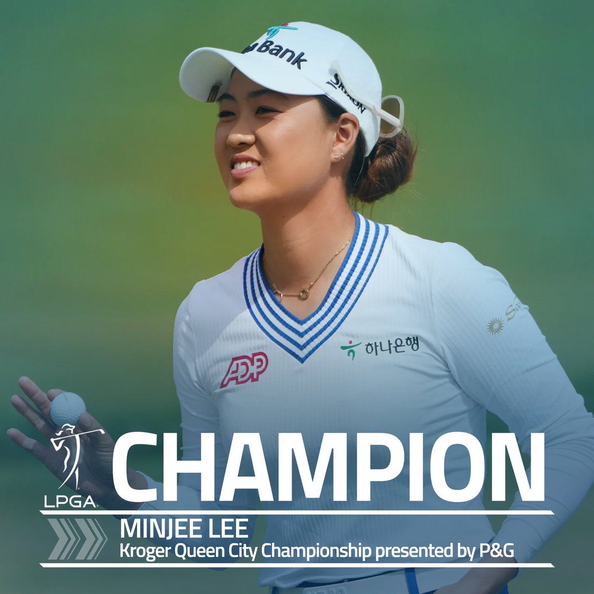 LPGA (@lpga) on Twitter photo Crowned in Queen City
<a href="/minjeegolf/">Minjee Lee</a> made it happen after winning in a playoff at the Kroger Queen City Championship ๐ Crowned in Queen City
<a href="/minjeegolf/">Minjee Lee</a> made it happen after winning in a playoff at the Kroger Queen City Championship ๐