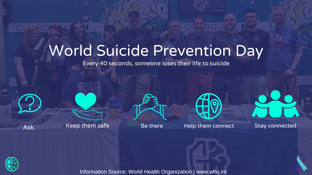 It's  #WorldSuicidePreventionDay,

Today we remind ourselves to look out for one another and be the light for someone in need. 

Be the one to help someone in need by taking these steps and don't hesitate to reach out to 988 or any crisis line if you are in need of support.