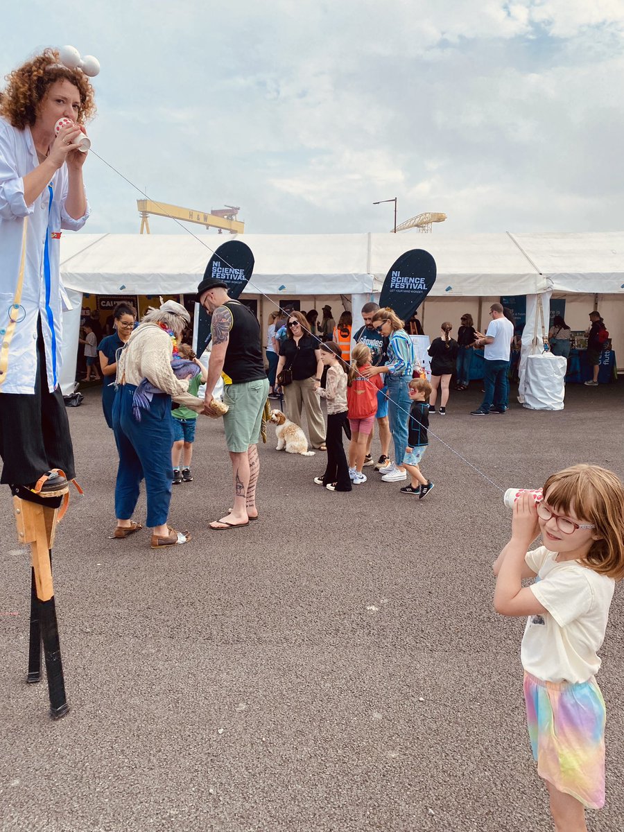 Super enjoyable family day at #belfastmaritime <a href="/belfastcc/">Belfast City Council</a> today, the kids loved the <a href="/niscifest/">NI Science Festival</a> juggling &amp; bubbles, and the <a href="/SimplyScampi/">Simply Scampi</a> food was amazing! Great day in the sun ☀️