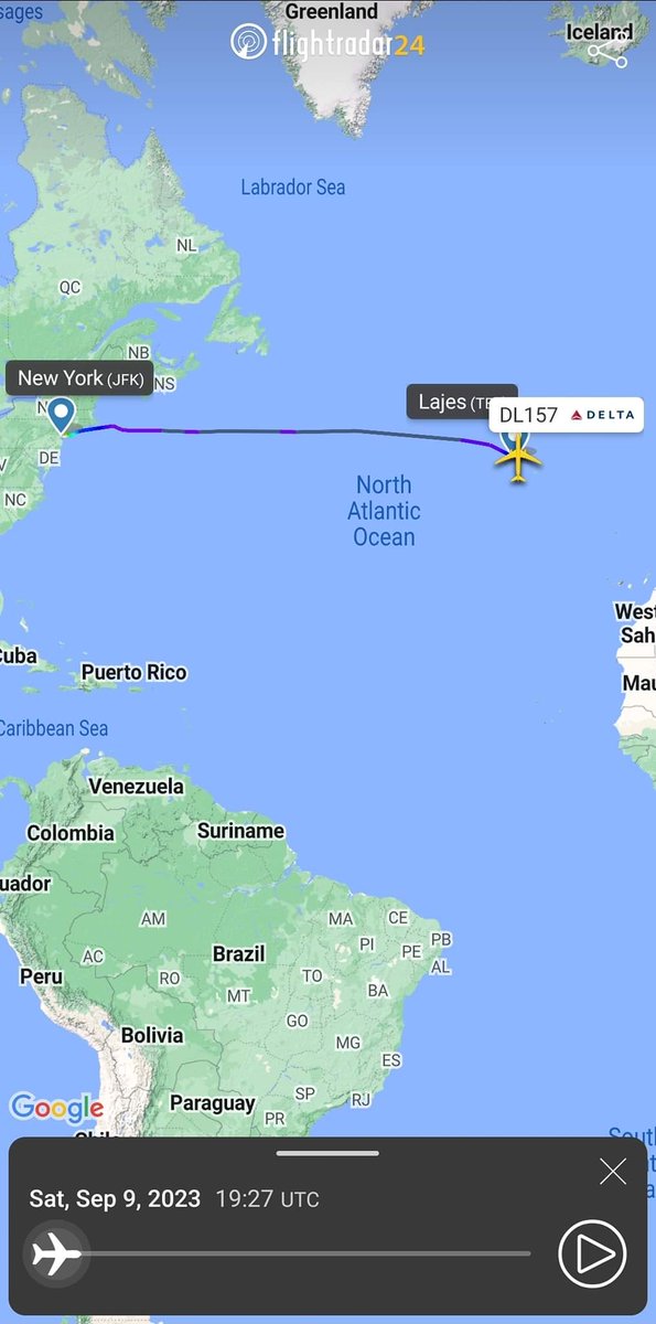 LaryeaDerek's tweet photo. We are just learning, @Delta DL157 that departed Accra on Friday night, didn't make it to New York. It made an emergency landing on Terceira Island in the Azores. 

Reports say there were concerns about oxygen levels in the aircraft; an almost 27 year old Boeing 767-300ER registered as N191DN. Passengers remained stranded on Terceira Island until almost 14 hours later, when they were picked up by a similarly aged Boeing 767-300ER registered as N199DN.

This will only heighten folks' existing transatlantic anxieties, as a rep is alleged to have advised passengers to "be grateful that they allowed us to be here and our plane didn’t crash in the sea".

I am still looking for a public statement by Delta as I continue to wonder why Airlines are having a free accountability life operating at Kotoka.

I think @sarkodie was on this same flight, and with all the business commercial losses and reputational damage to him and many others the airline is yet to address the issue publicly. Quite Unfortunate.