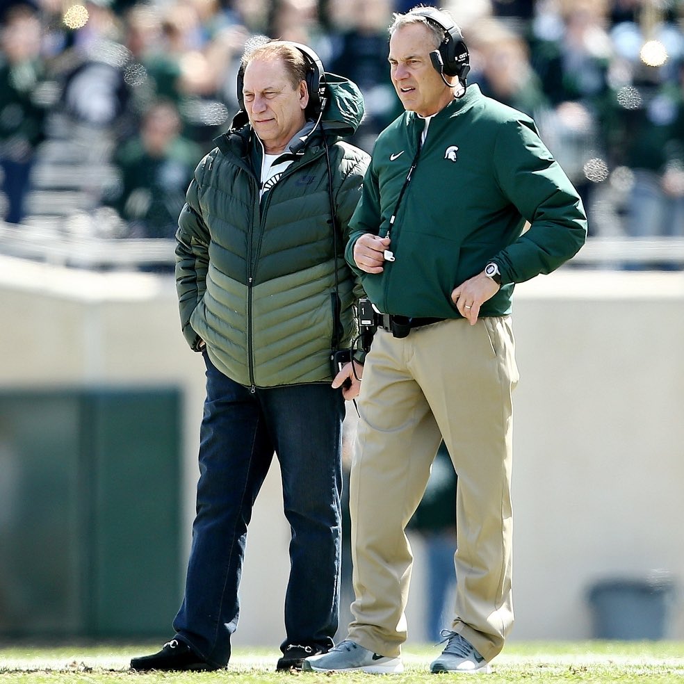 msucontent's tweet photo. Duo is officially back. https://t.co/K3m6FBMcsj