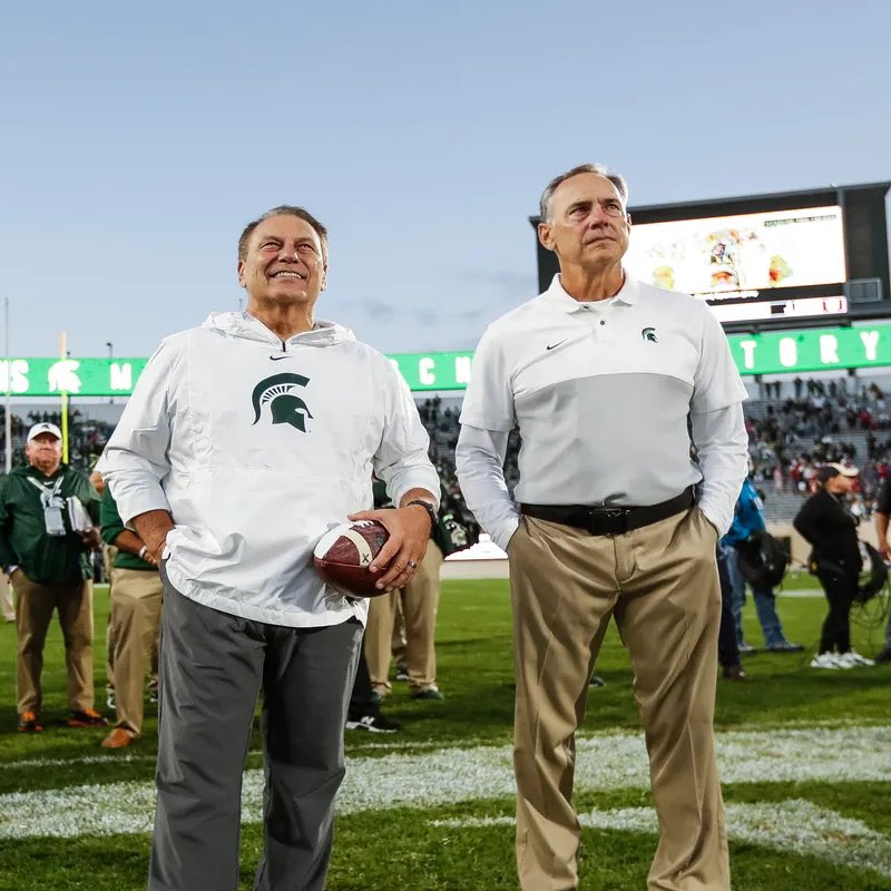 msucontent's tweet photo. Duo is officially back. https://t.co/K3m6FBMcsj