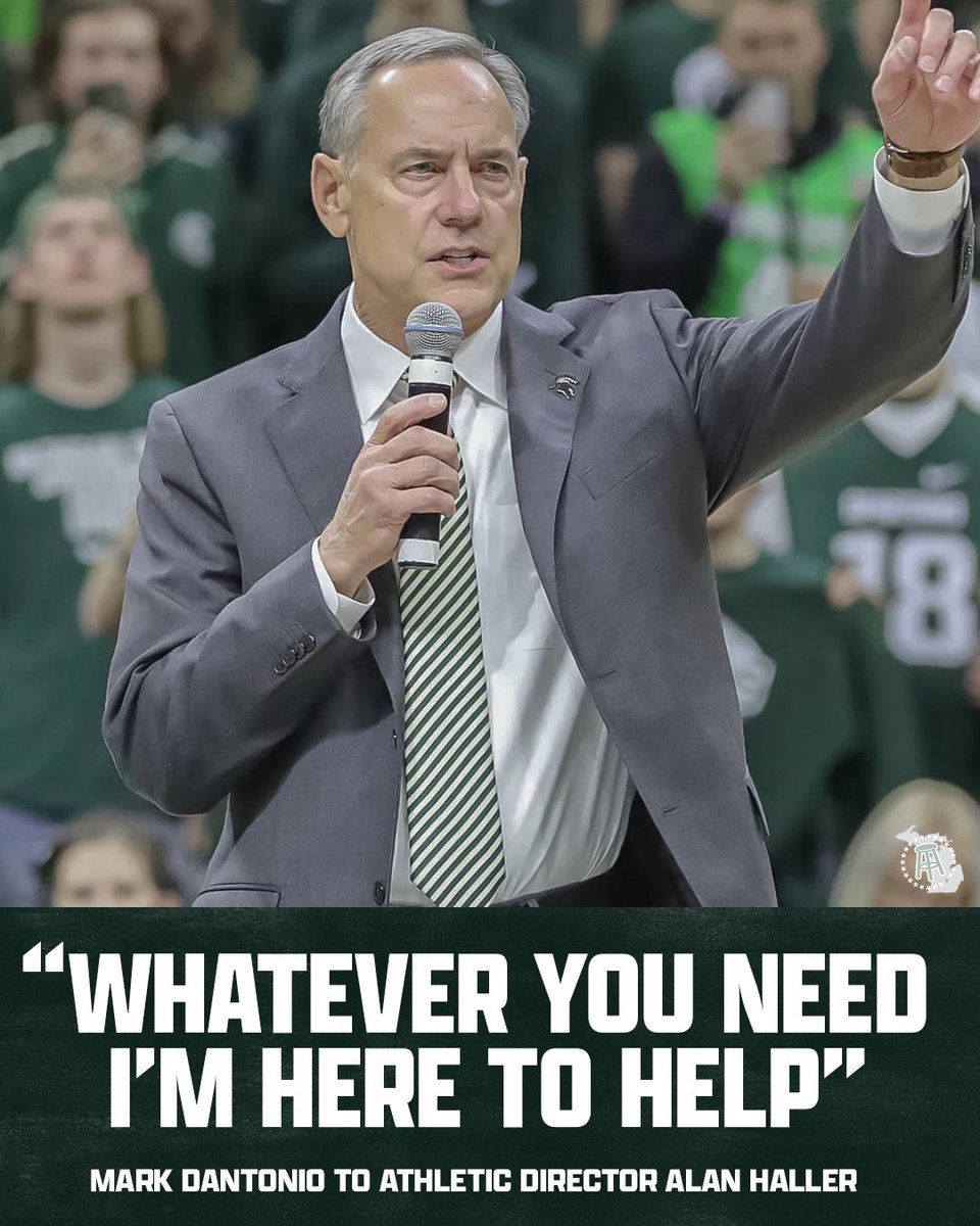 BarstoolMSU's tweet photo. Mark Dantonio is a true Spartan https://t.co/Jo0P1GfQVY