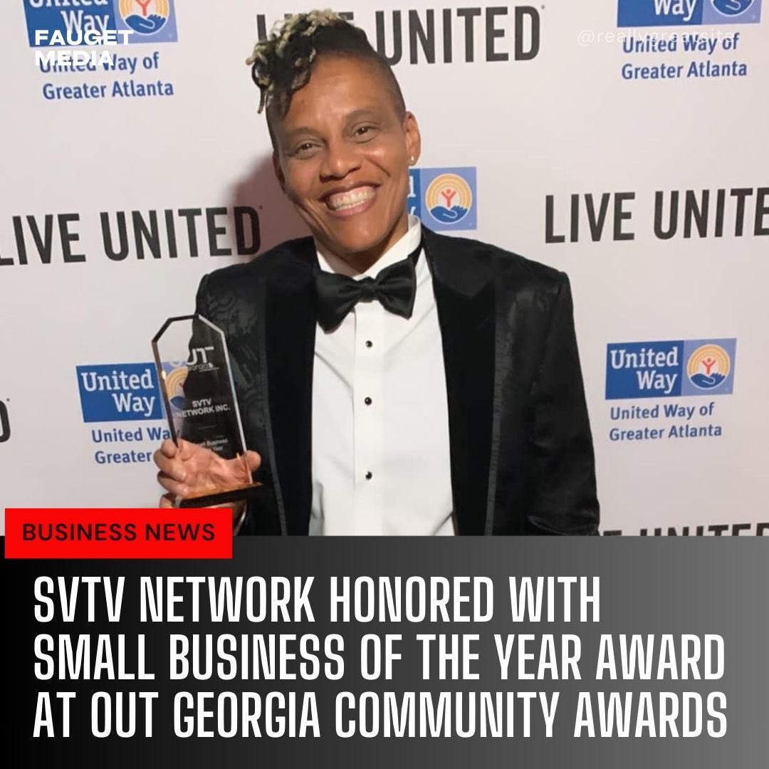 SVTVNetwork's tweet photo. The team at the SVTV NETWORK won big last night at the 2023 Out Georgia Community Awards Gala in Atlanta, Ga. 🏳️‍🌈
#svtvnetwork #strongvoices #media #business #corporation #lgbt #lgbtq🌈 #advocacy #advocacymatters #businessnews https://t.co/9eYNprXi0x