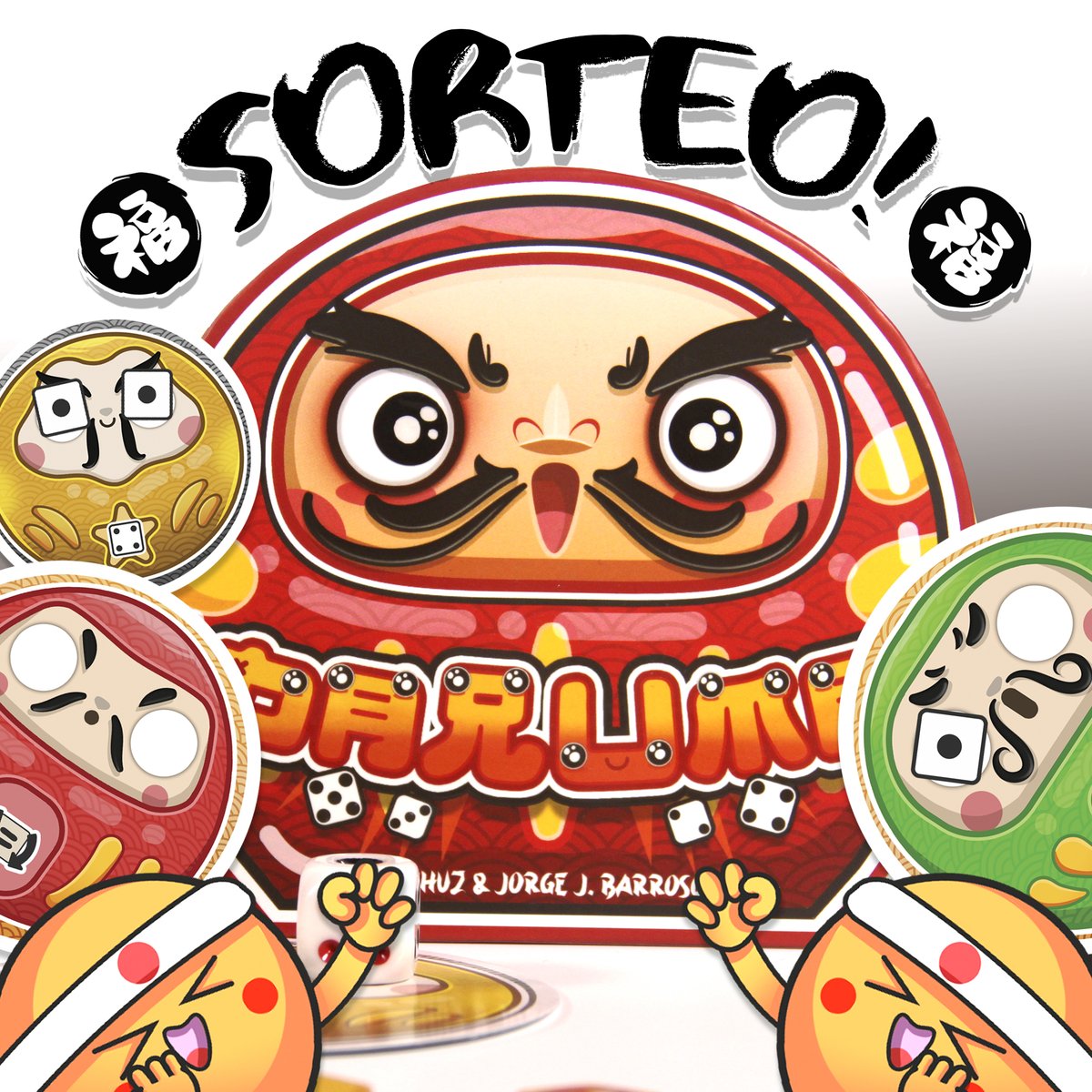 PerrolokoGames's tweet photo. Sorteamos un #Daruma!!🤯🤯
㊗️Sigue nuestra cuenta @PerrolokoGames 
㊗️Repostea 
㊗️Menciona a tres personas en comentarios
El viernes anunciamos a la persona ganadora!
Muuuucha suerte!
#boardgames #sorteo #perrolokogames https://t.co/WeuuUOtyx3