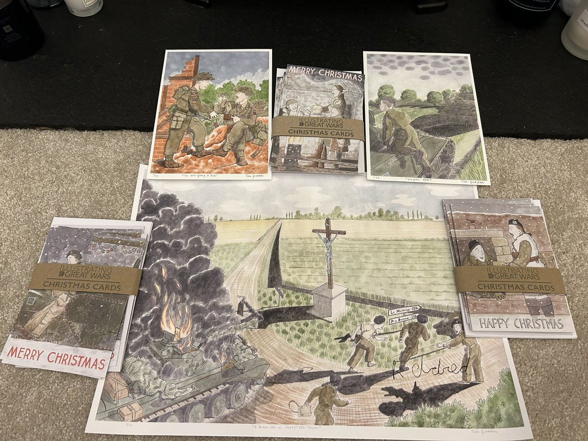 I am very pleased with my <a href="/TJGodden/">Tim Godden</a> purchases (thank you <a href="/NHarrisonArt/">Nicky Harrison</a> for the main print)! Great art work and enjoyed I also our chat this morning. Do have a look at his work everyone. #WHWF