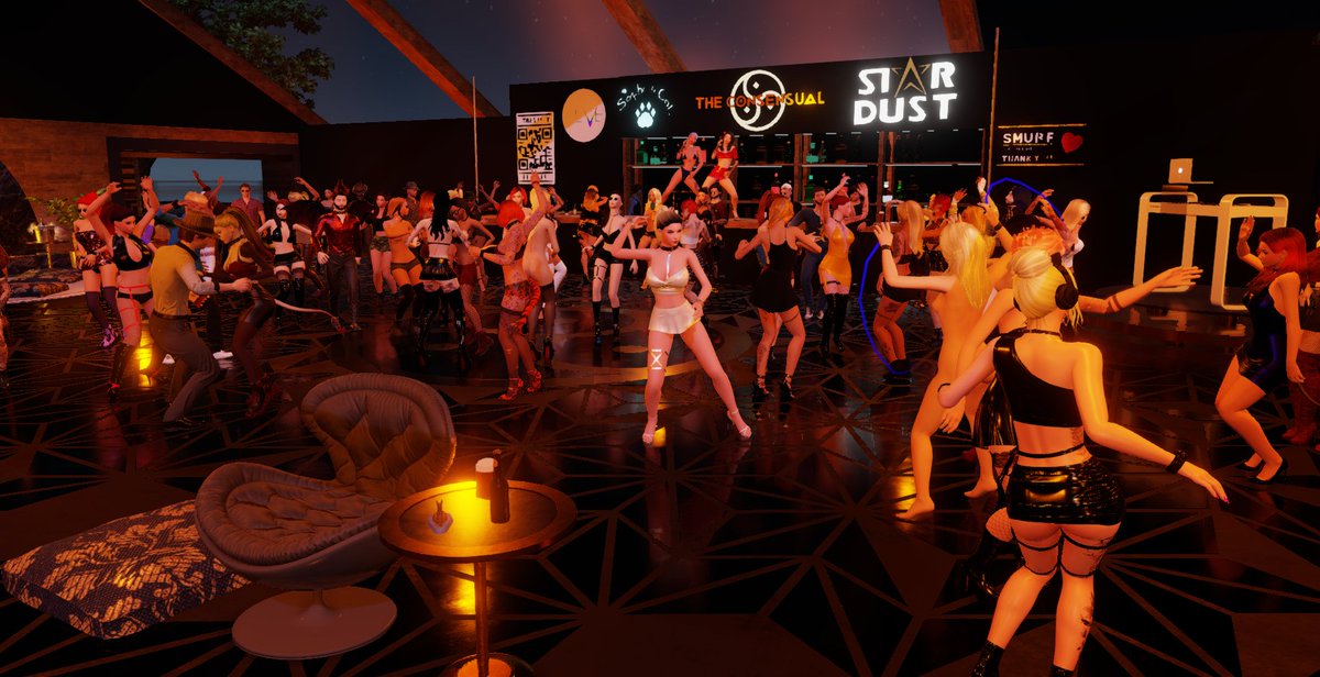 The party is happening at the <a href="/Consensual_BDSM/">Sugar Honey</a>