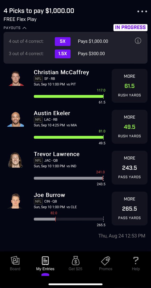 willdearl's tweet photo. @Trevorlawrencee
Good slinging out there, 3 yards away from cashing my bet
My Venmo is @willdearl in case you were wondering
@br_betting @BleacherReport https://t.co/esX2qdX7cj