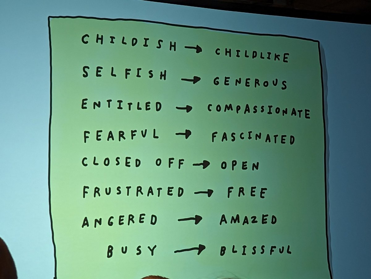 Love Love LOVE this slide from <a href="/thebradmontague/">Brad Montague</a> Reminding the audience here at #SHSMD23 to reconnect with our inner child who saw the world through the lens of hope &amp; opportunity #hcmktg #healthcaremarketing #pinksocks