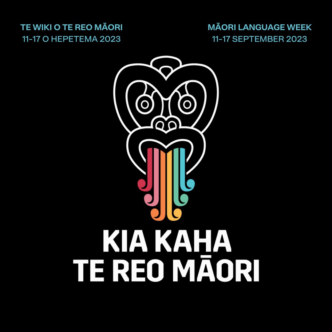 Nau mai ki te Wiki o te Reo Māori 2023! Welcome to Māori Language Week. We encourage you to use, speak & celebrate te Reo Māori with friends & whānau. Check out ways you can do that on the @reomaori website: reomaori.co.nz/ideas
Kia kaha te reo Māori!  
#tewikiotereomāori