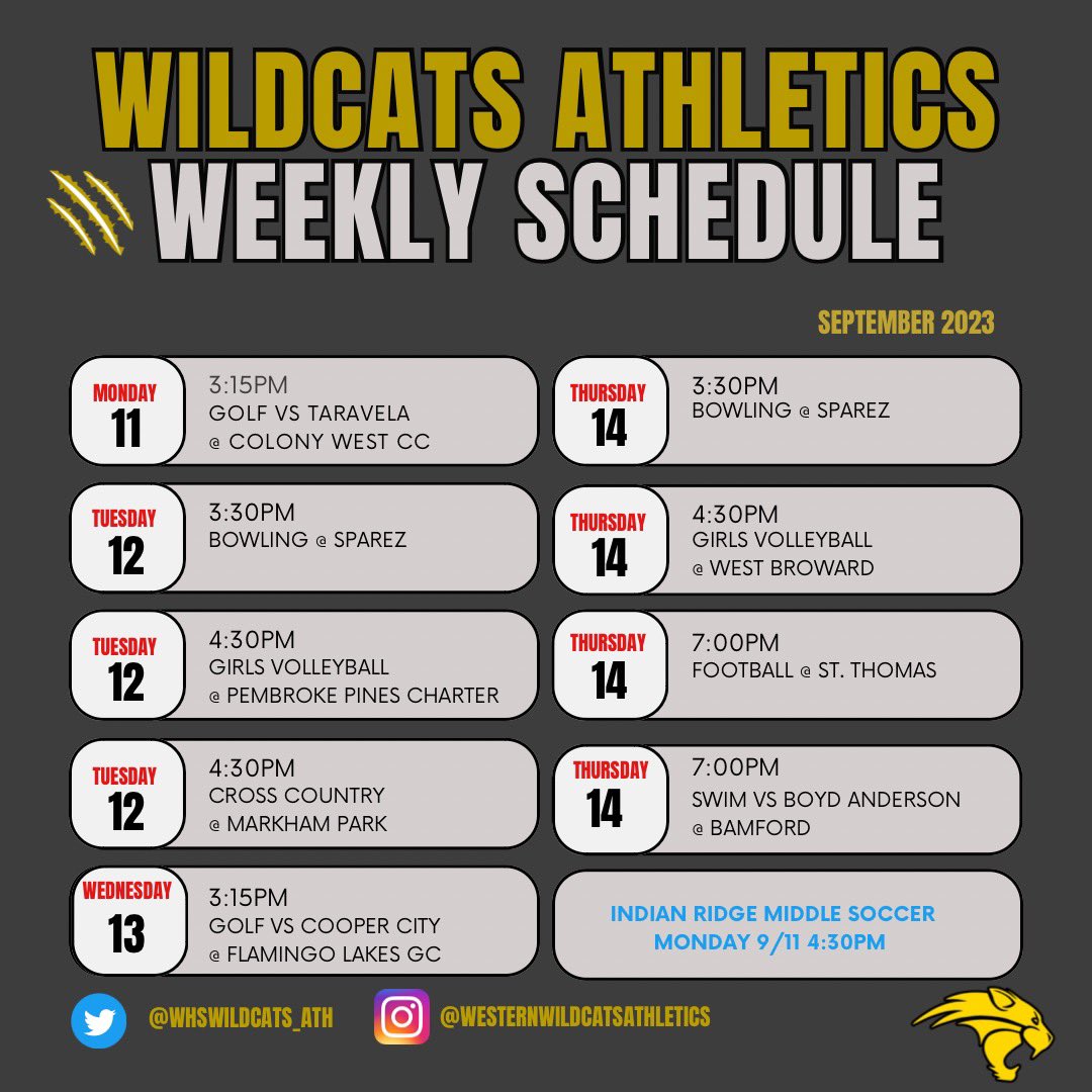 Western Wildcats Athletics tweet media