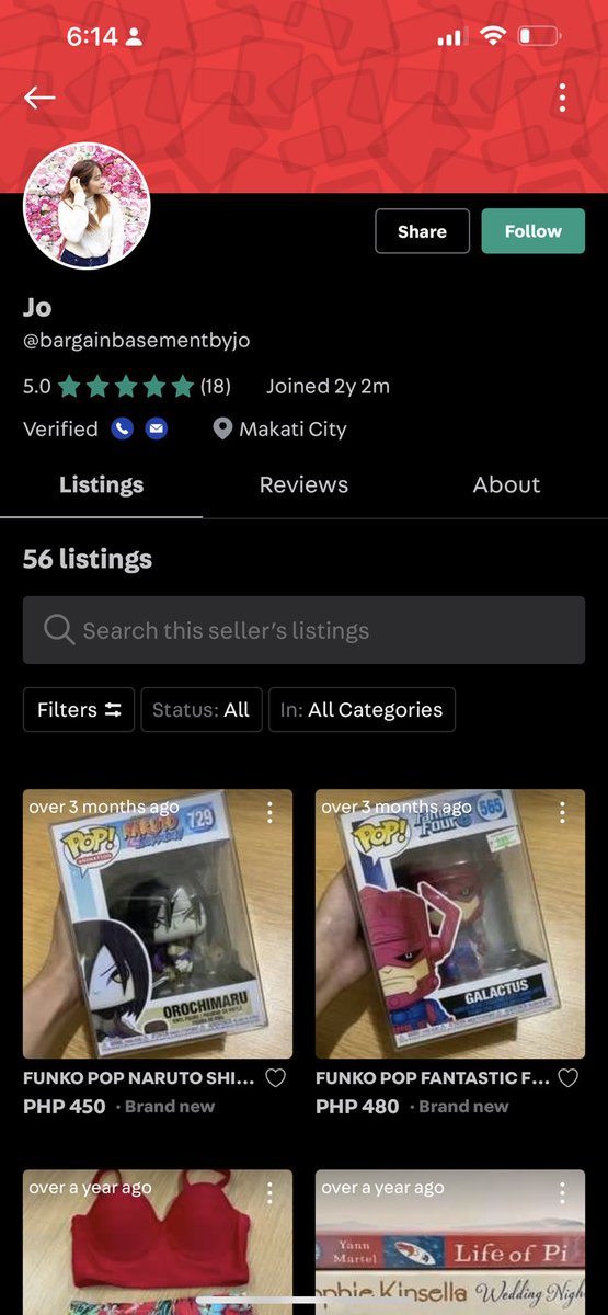 joisells's tweet photo. gais, beware of this person, kukunin na daw last last week pa pero til’ sineen lang ako sa last chat last thurs pa, kaya ko na nga tiningi ulit kasi kukunin na daw eh baka matagalan before makuha 90% items para ma-shipout tas ganto nalang bigla??? —from carousell app sya https://t.co/MTXlSPbrth