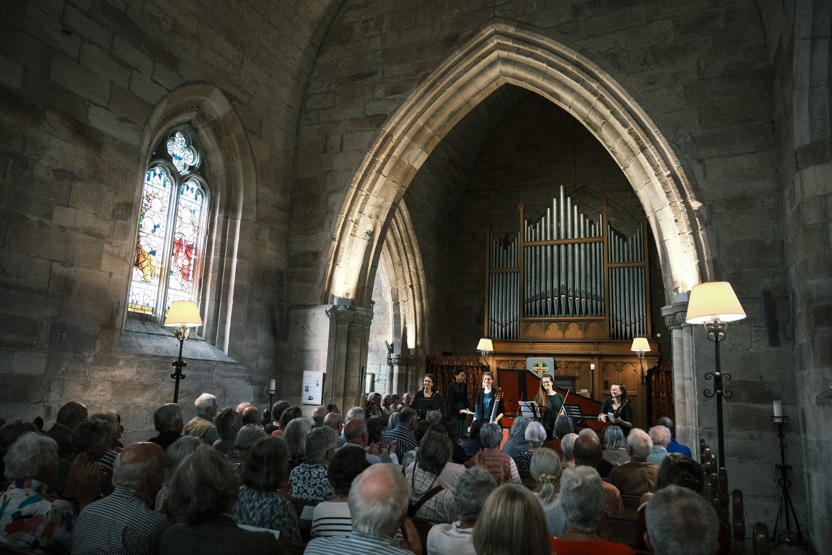 ensemblemoliere's tweet photo. Thank you so much @LammermuirFest for having us today at the truly special Crichton Collegiate Church✨ We really enjoyed performing in this historic venue, with such a beautiful acoustic and a warm and engaging audience. https://t.co/ebcs5BJ8XC
