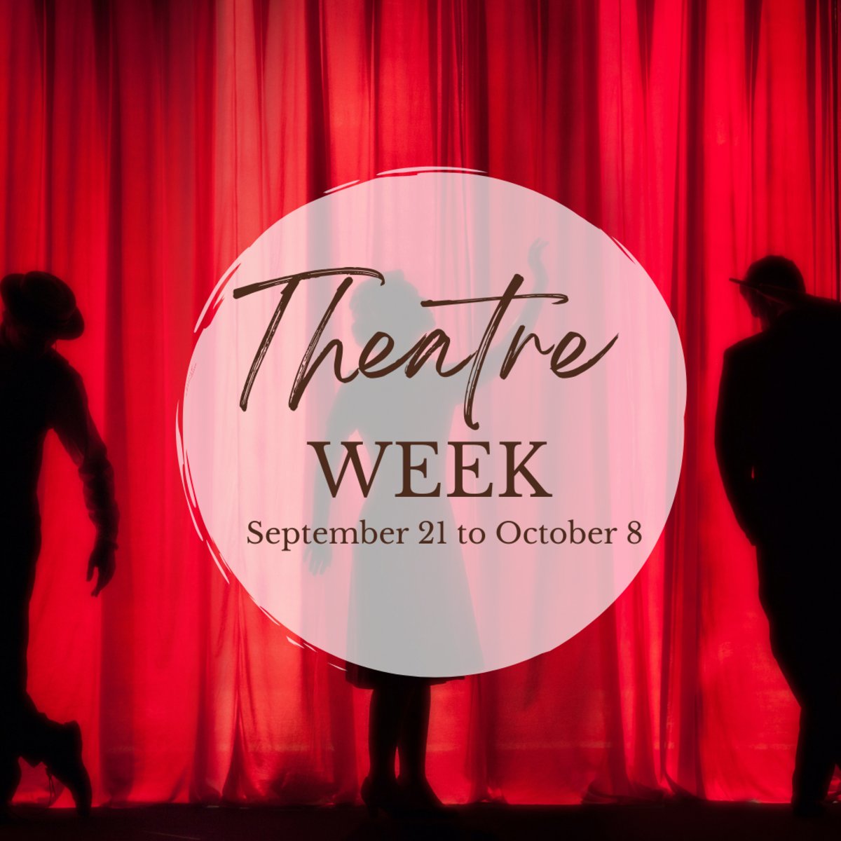 Theatre Washington is launching its theatre season with Theatre Week, starting September 21st and ending October 8th. Join the celebration, attend one of the many shows, or participate in other fun activities. For more information, visit bit.ly/3QXyKmP.