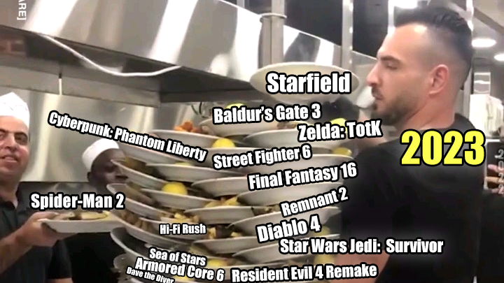 franmirabella's tweet photo. Gaming in 2023 be like https://t.co/V1fcjOGfpE