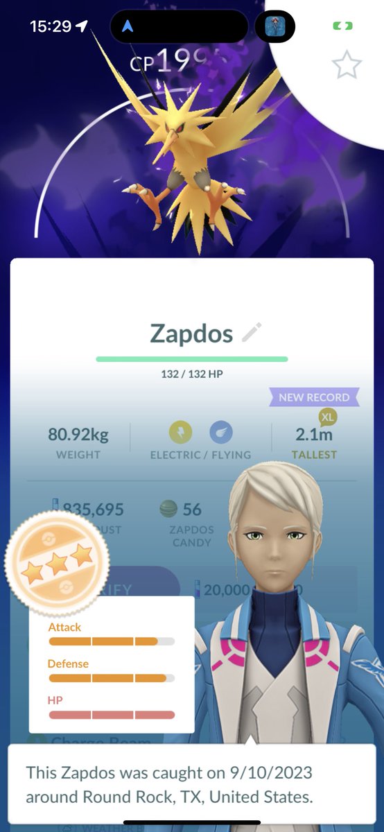 MysticDrewskiC's tweet image. To purify or not to purify? That is the question. 

#PokemonGO #ShadowRaids #Zapdos
