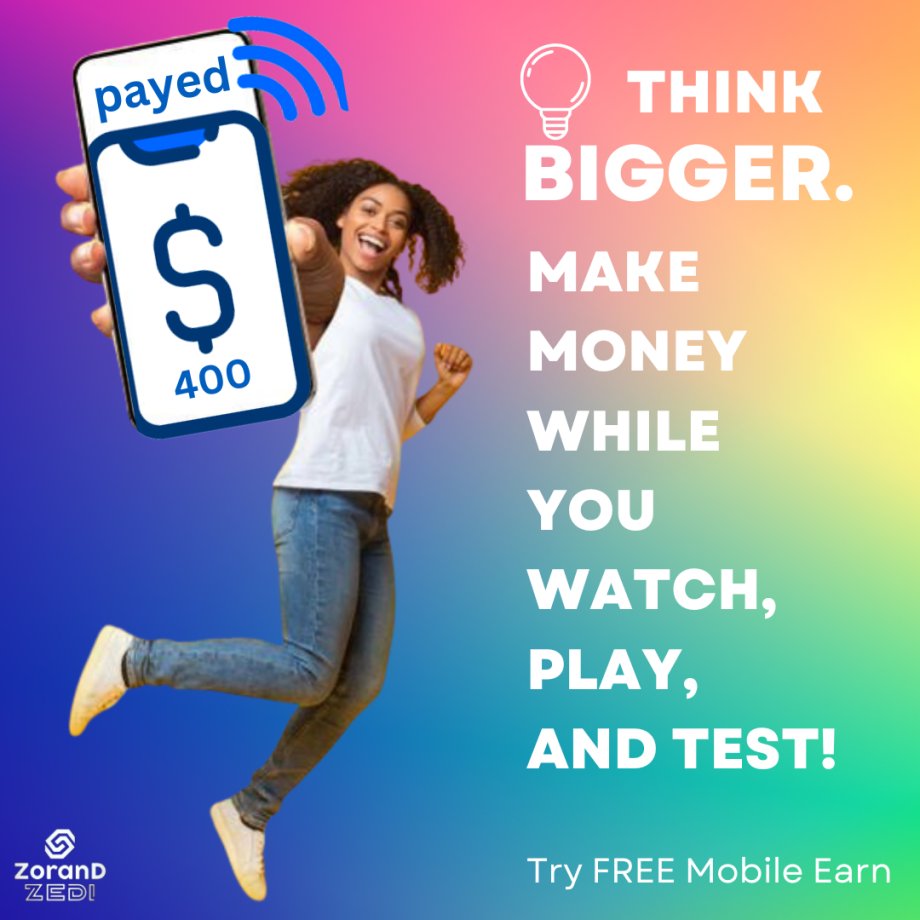 zeditip's tweet photo. 💼 Don't miss out on the opportunity to earn extra cash!
💵 Discover the easiest way to earn money online!
🎮💸 Sign up now, watch videos, play games, and start earning.
Join today and choose your preferred payment method. 💰
https://t.co/ujPLHlSGcg
#Easymon... https://t.co/ryTNCFVYz6