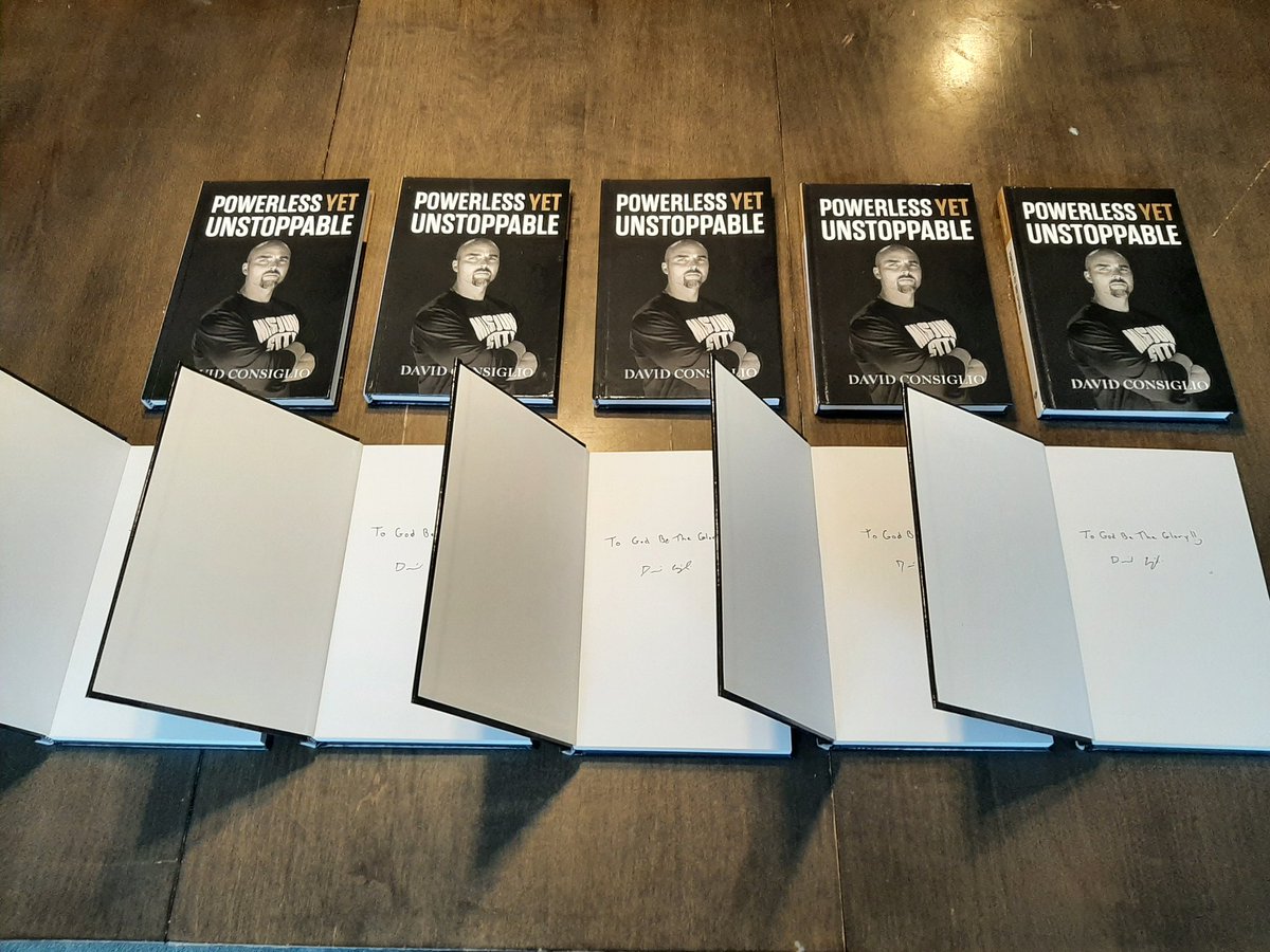 'Powerless Yet Unstoppable' hard covers were delivered over the weekend. Stop by the @MoStateBkstore to get your signed copy. 💥To God be the glory!💥