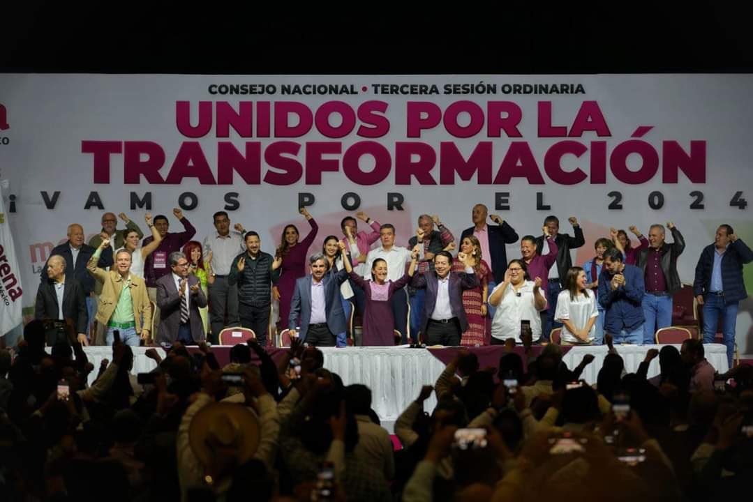 RayitoGaytan_'s tweet photo. El día de hoy juntos a mis compañeros @MacarioCL y @RamonDuarteM, asistimos a la Tercera Sesión Ordinaria del Consejo Nacional de Morena en calidad de Consejeros Nacionales.

¡Tenemos Coordinadora de los Comités de la Defensa de la 4T y #EsClaudia! https://t.co/n8EPyUTQCY
