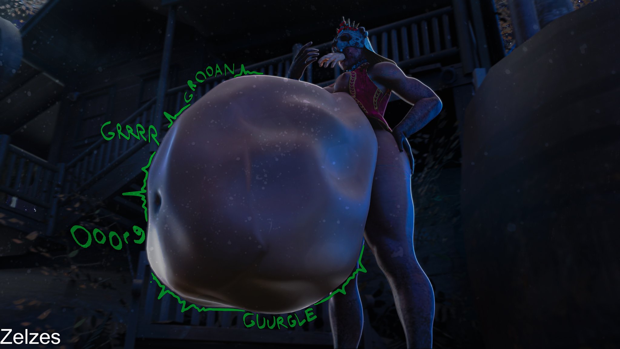 the huntress with a mischievous look