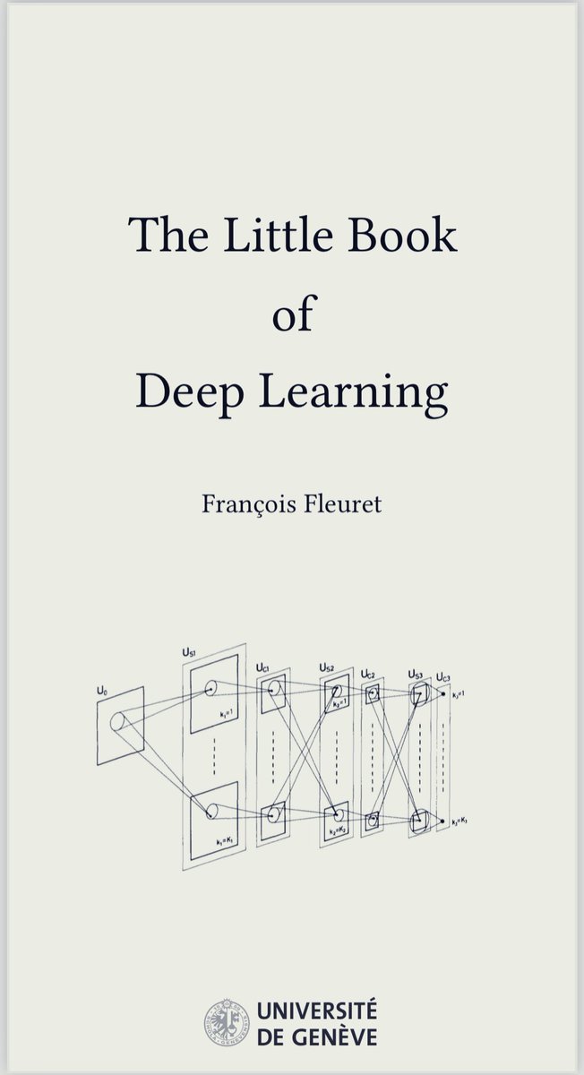 Download Free 163-page PDF! The Little Book of #DeepLearning: fleuret.org/public/lbdl.pdf
————
#AI #MachineLearning #NeuralNetworks #GenerativeAI #BigData #DataScience #DataScientists #Mathematics #Algorithms