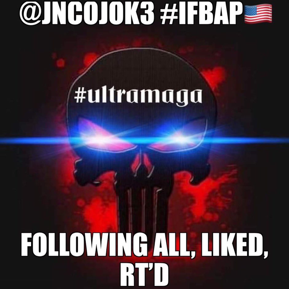 @laura_7771 @ZeTeamZ @Petriot15 @GabiNga1 @WolfetheRebel @giftgab538 @rrrrrrrickrock @originalace13 @mil_vet17 @TJDOGMANR2 @Its_Gav_7 @ChavezKenny77 @Blessings2Trump @TheGrayRider @827js @orcatra @IndyMagz @CoVet_81 Thank you Laura😁🌹🌹🌹🌹🌹🌹Honored to be included with you my friend🇺🇸
FOLLOW @laura_7771 👈🔥🔥🔥🔥🔥🔥🔥🔥🔥🔥🔥🔥🔥🔥🔥🔥🔥🔥
FOLLOW @jncojok3 👈🔥🔥🔥🔥🔥🔥🔥🔥🔥🔥🔥🔥🔥🔥🔥🔥🔥🔥

❤️🤍💙#WeFollowBack❤️🤍💙