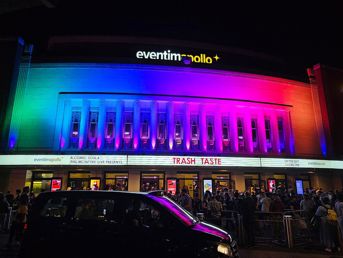 DavePHumphries's tweet photo. Saw @trashtastepod's Trash Taste Europe tour in London last night at the Eventim apollo and loved it! @CDawgVA , @TheAn1meMan  &amp; @GiggukAZ were great! https://t.co/7xeGAGdVxc
