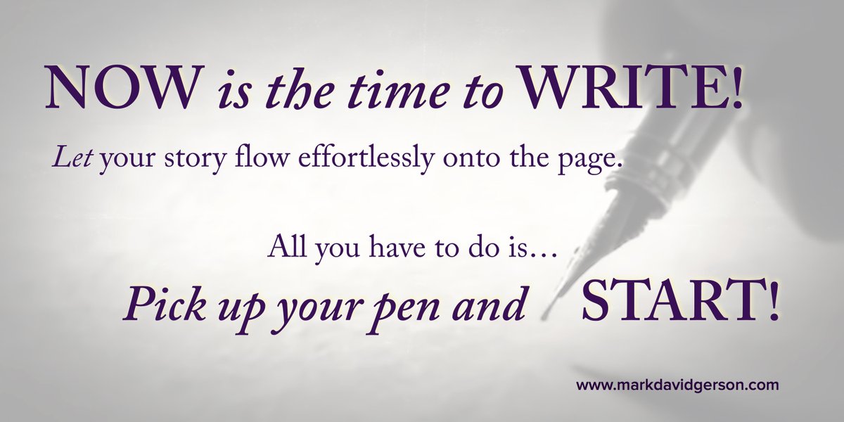AnneBrookeBooks's tweet photo. NOW is the time to WRITE! Don’t think about it. Just start! #amwriting #writerslife https://t.co/dTFGaRypCb