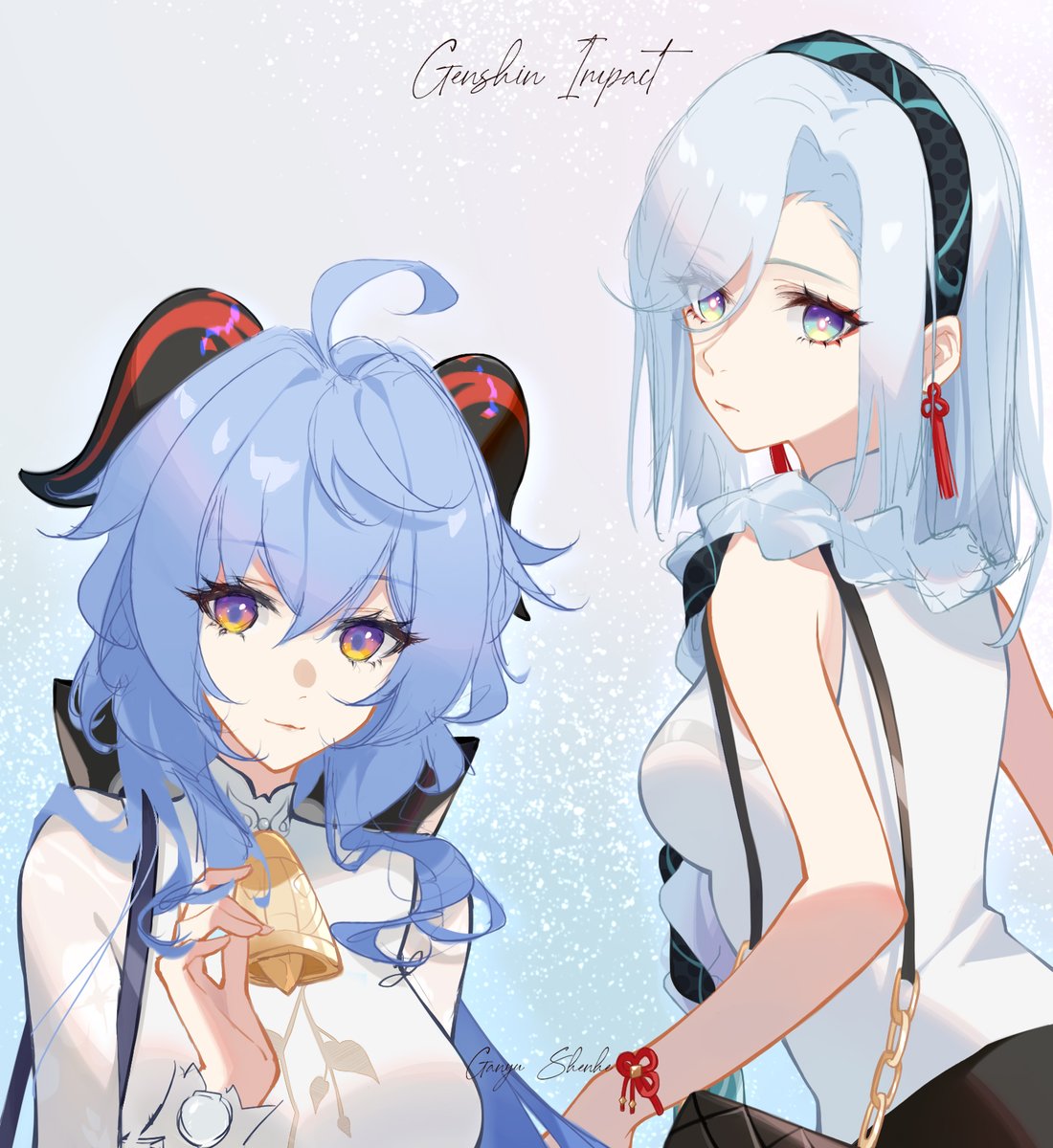 🟦⬜️
#GenshinImpact #Ganyu #Shenhe