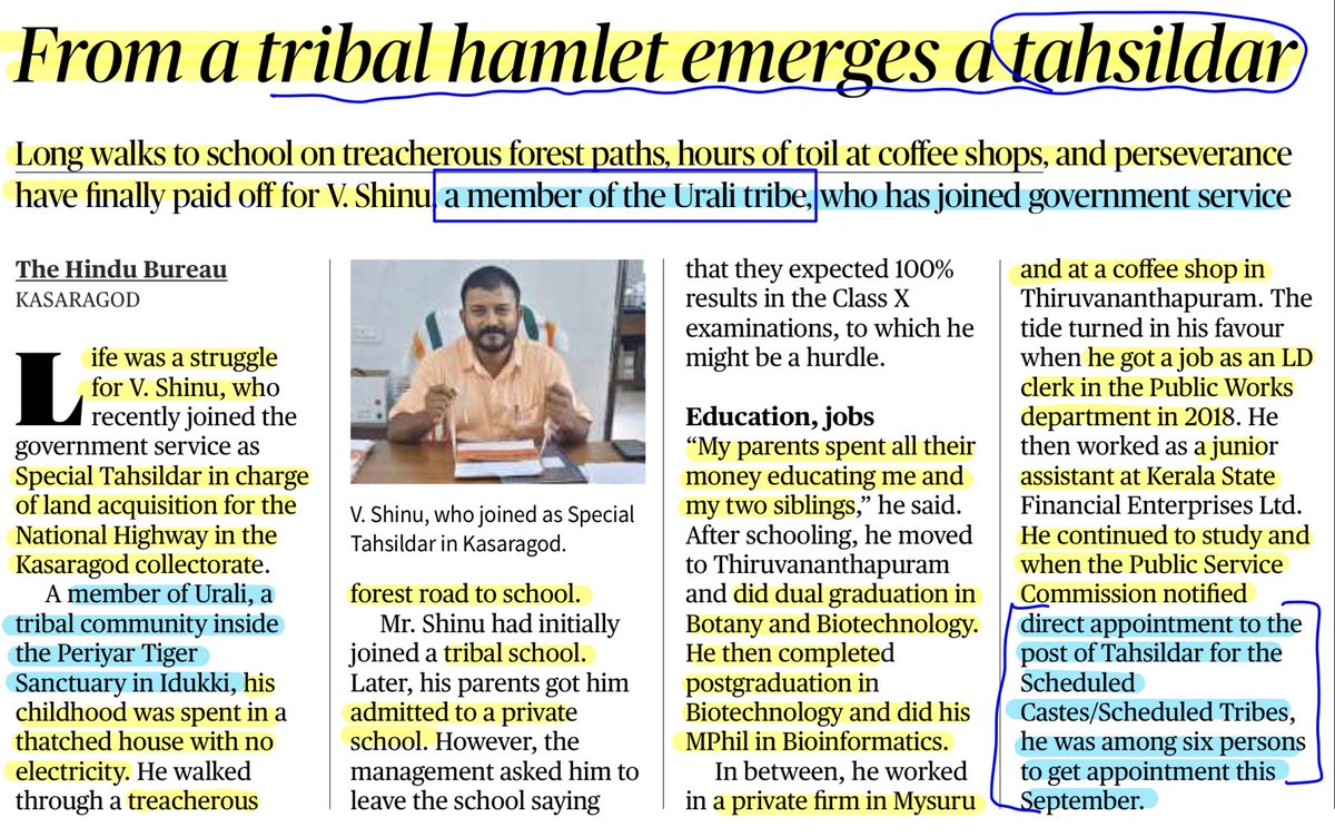 If you’ve ever felt that your life is hard,
Things are not going your way,
Have this one thing : “Patience”.

Here is an inspiring story - from tribal hamlets to Tehsildar. 🔥