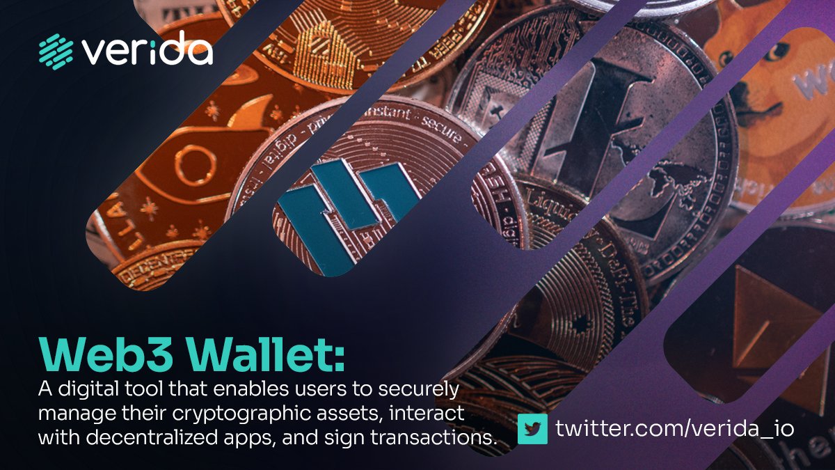 Web3 Wallet: A digital tool that enables users to securely manage their cryptographic assets, interact with decentralized apps, and sign transactions.

 #web3 #wallet #verida