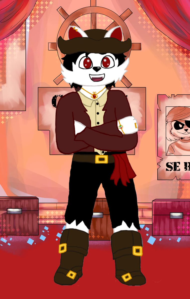 ChesterWolfet's tweet photo. Hola camaradas aquí llegando tarde pero participando en esta gala aventurosa con mi acompañante @Alisson345Yt y mi tripulación fiel #ClanMixtoDePendejos
@Mikellino_Exeyt @Facherita55UwU #CoMPaSGala2023 
#alfombra_Gala23 
#ReyYReinasDeLaGala #ReYeS_Del_FanDoM23 #vestuario_chicos23 https://t.co/REK7Oq0oJ7